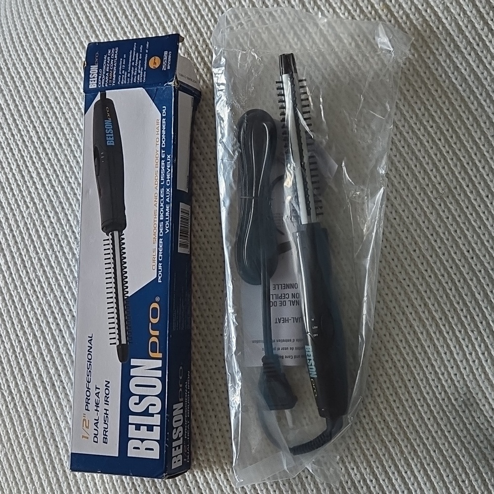 BELSON Pro 1/2" Professional Dual-Heat Brush Iron